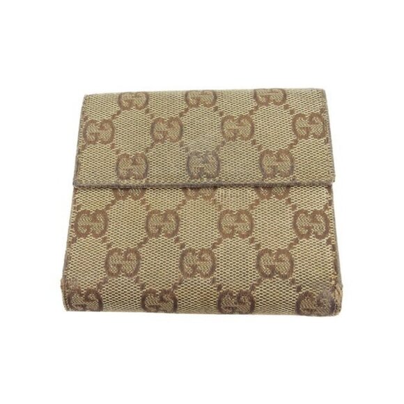 GUCCI W hook wallet GG pattern Authentic Used - Picture 3 of 10
